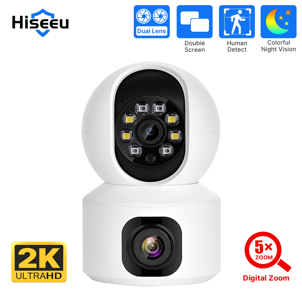 Home Cinema Sony - Cámara IP PTZ Hiseeu 2K 4MP,