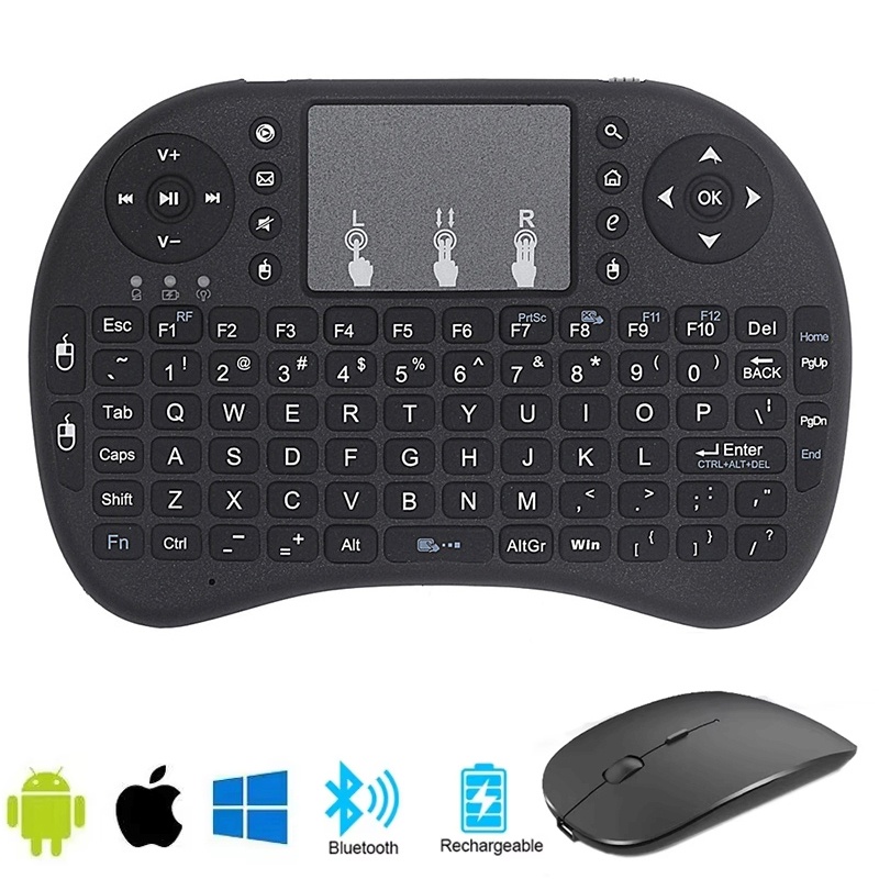 Home Cinema Projector - Mini teclado Bluetooth en inglés, teclado