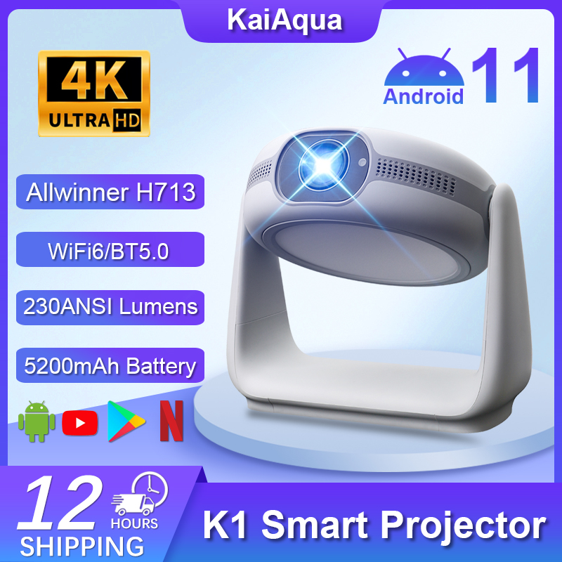 Home Cinema Quad - Proyector Inteligente KaiAqua K1 con Android