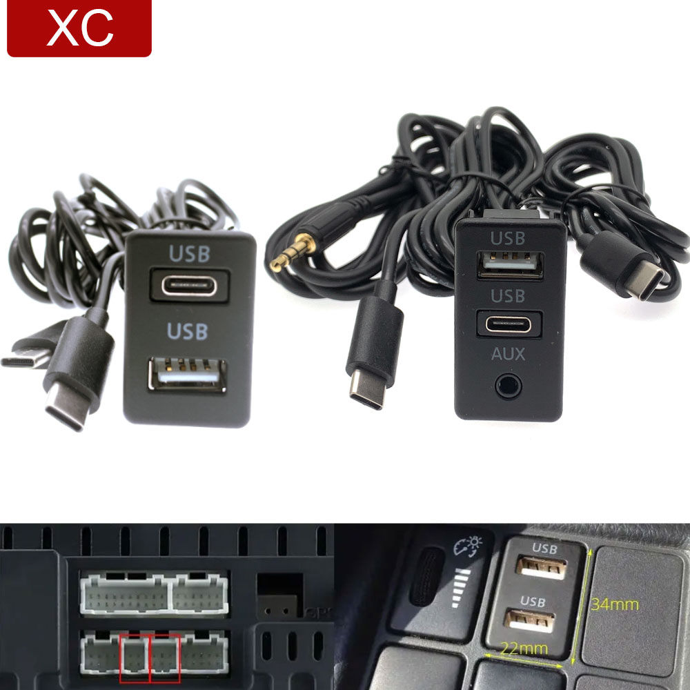 Home Cinema Kenwood - Cable Adaptador de Audio Dual Tipo-C