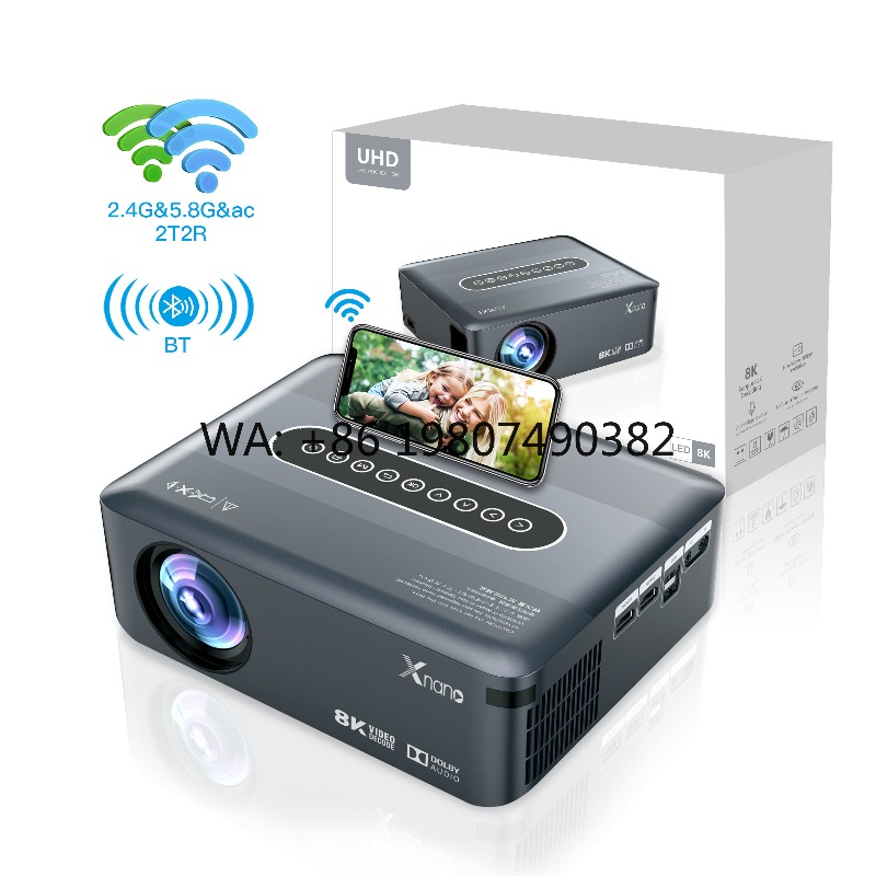 Home Cinema Quad - Proyector LED Full HD 1080P 4K,