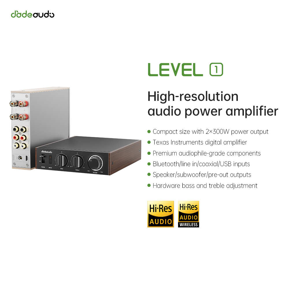 Home Cinema Installation - Amplificador Bluetooth LDAC de Escritorio JadeAudio