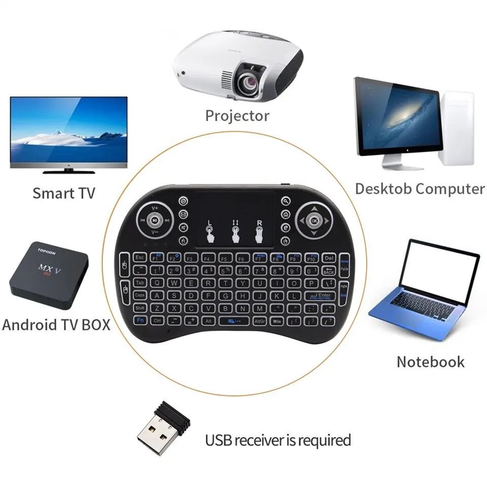 Mini teclado Bluetooth en ingl - Home Cinema Projector reseña y precio