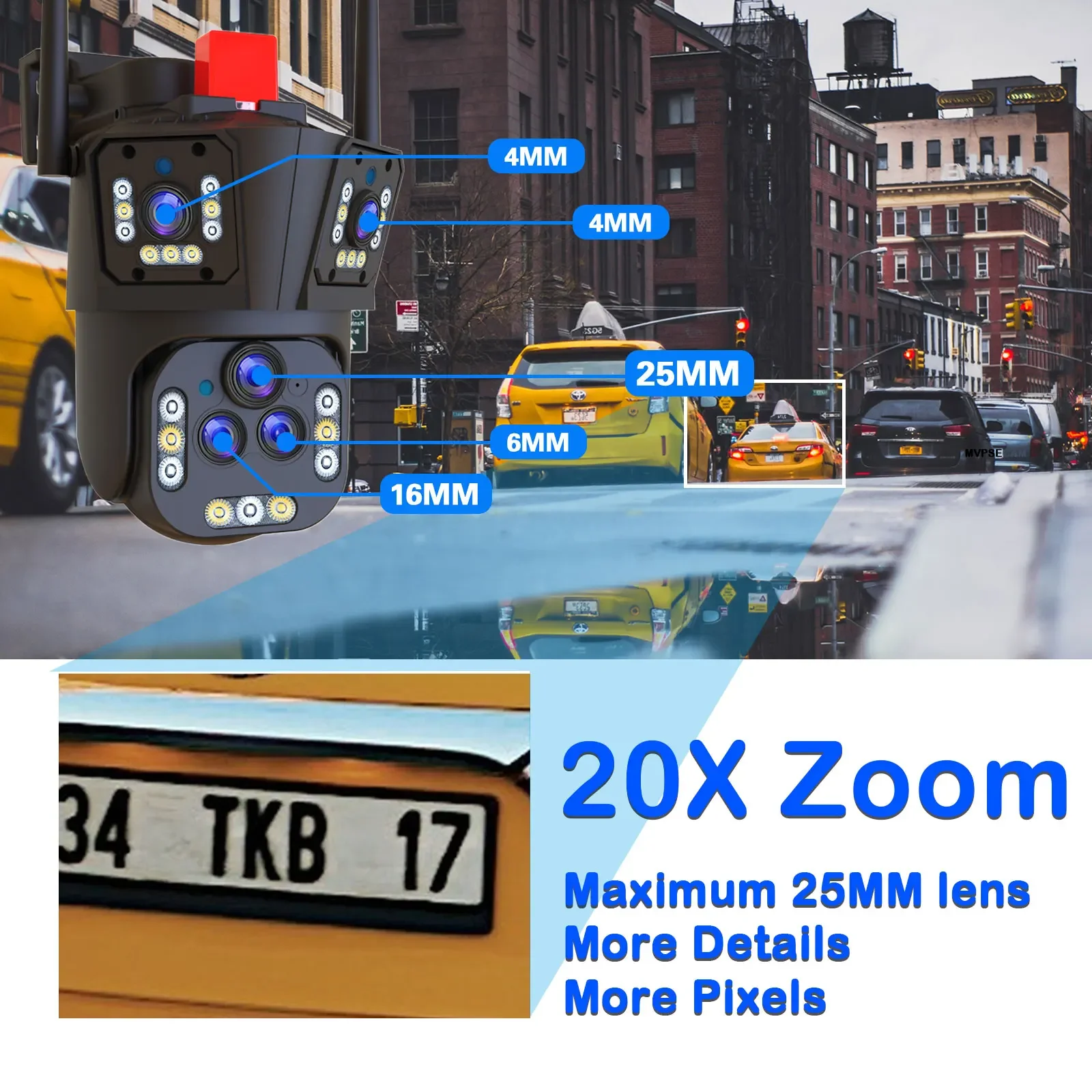 Ultra 20MP 10K WIFI PTZ Contro - Home Cinema Sony reseña y precio