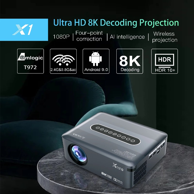 Proyector LED Full HD 1080P 4K - Home Cinema Quad reseña y precio