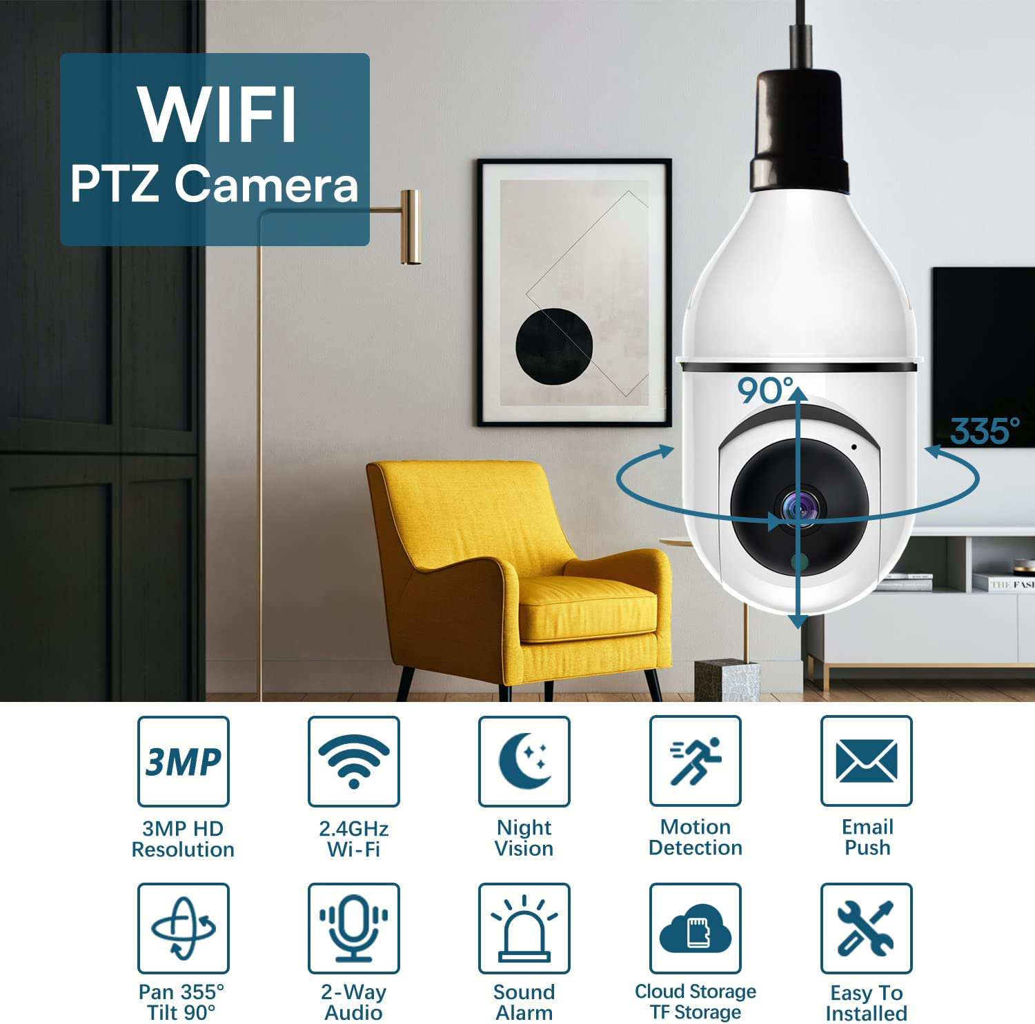 Cámara Inteligente E27 con Wif - Home Cinema Sony reseña y precio