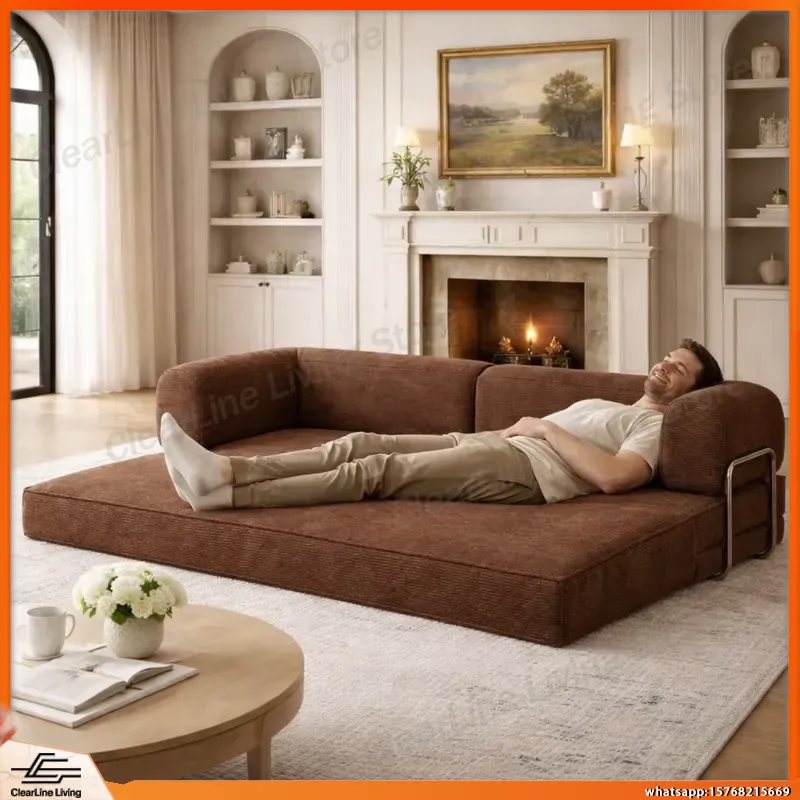 Sofá Cama de Tela de 2 Plazas  - Home Cinema In Small Room reseña y precio