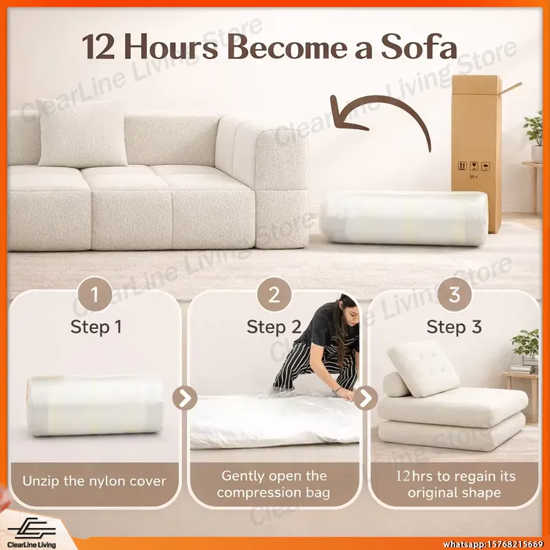 Sofá Cama de Tela de 2 Plazas  - Home Cinema In Small Room reseña y precio