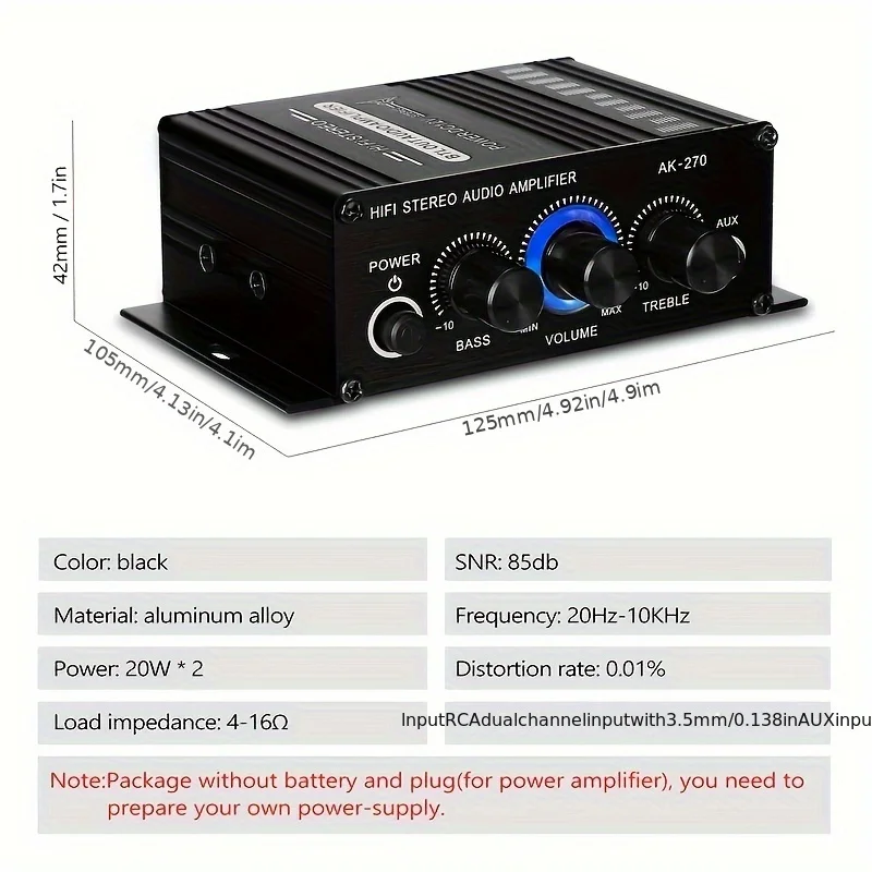 Mini Amplificador de Potencia  - Home Cinema Installation reseña y precio